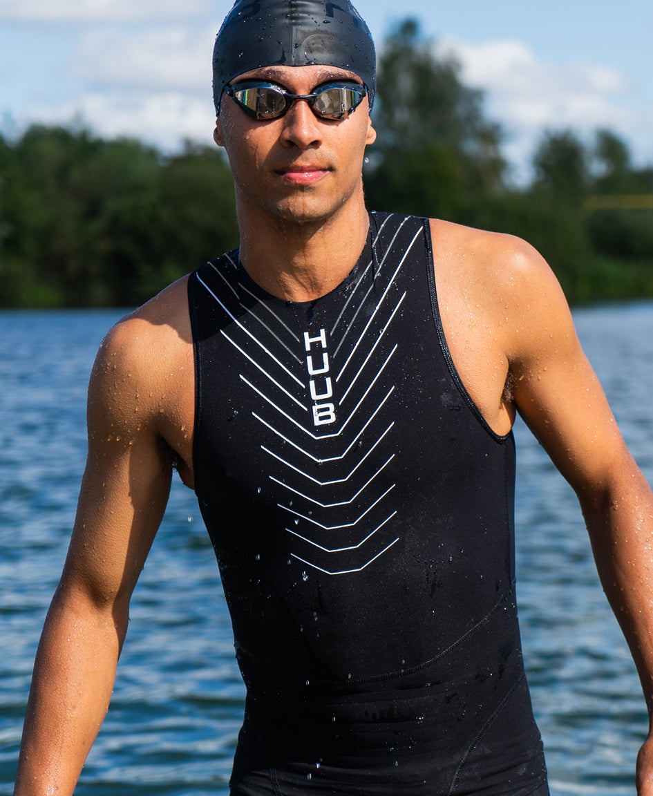 HUUB Pinnacle Swimskin – Men's | Core Control, Hydrophobic Tech, Andy Potts Design