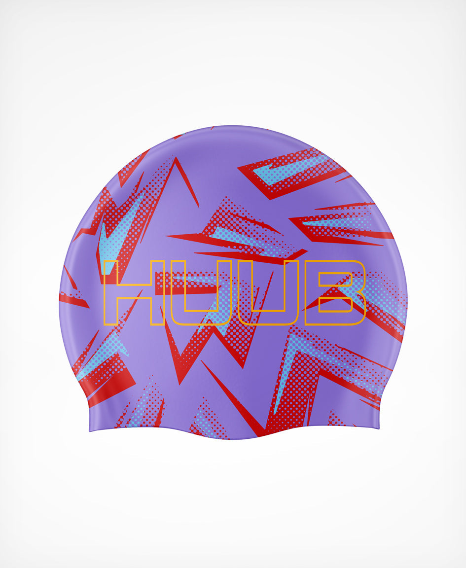 HUUB Silicone Strike Swim Cap – flat silicone, wrinkle-free, lightweight, marine-inspired color choices.