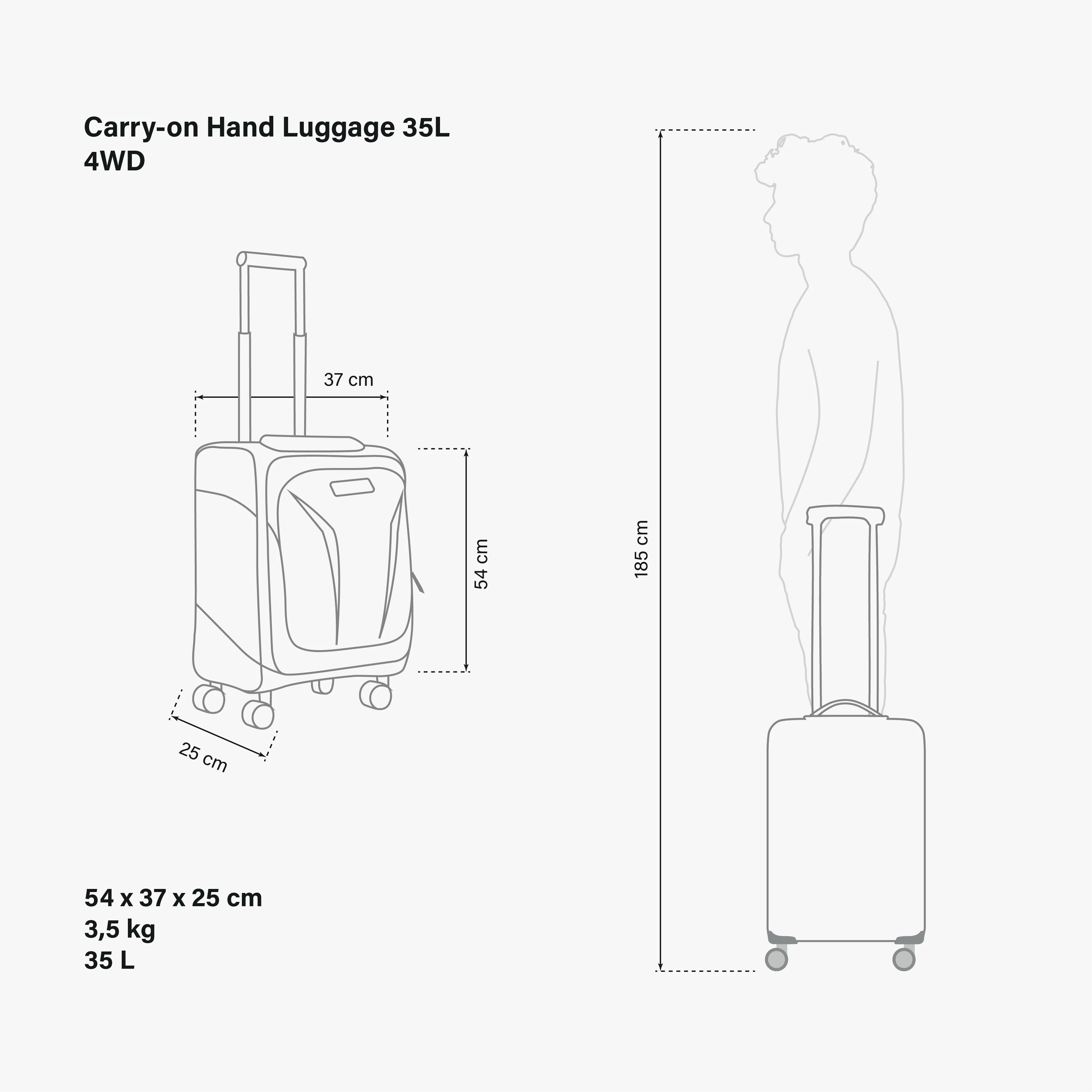 Scicon 35L 4WD Cabin Luggage