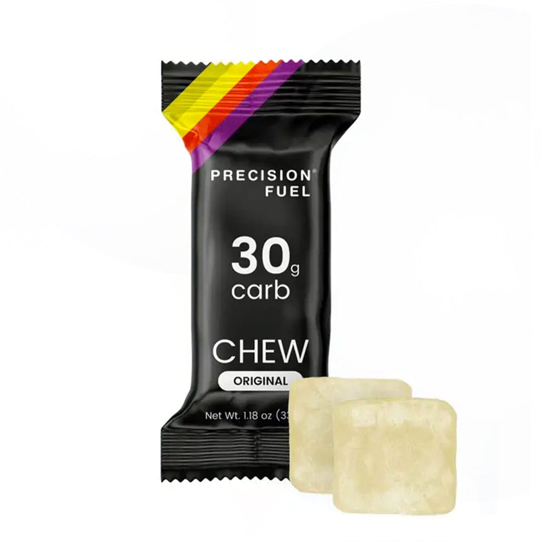 Single serve Mint Lemon PF 30 Energy Chews by Precision Fuel & Hydration, showing the chew packet with mint and lemon flavor.