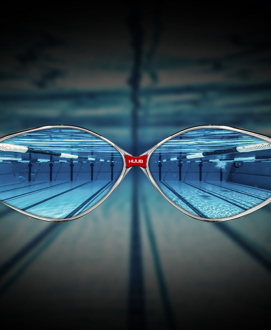 HUUB Altair Prescription Swim Lenses, smoke UV, anti-fog, left and right fit