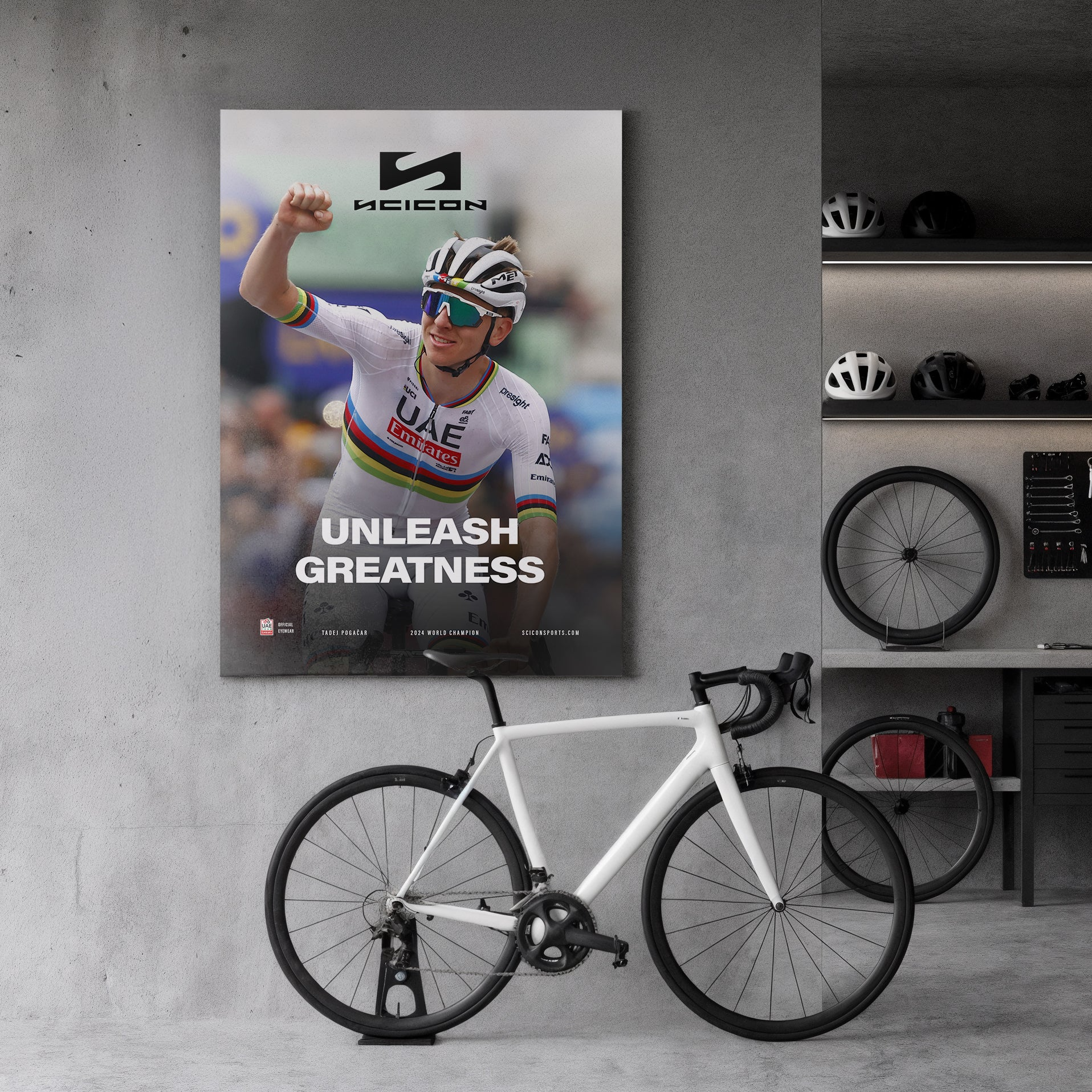 Pogačar Fabric Banner – Limited Edition Champion Series