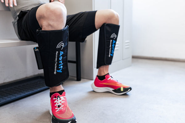 Aerify Air Compression Calf Sleeves portable heat & massage wireless recovery system