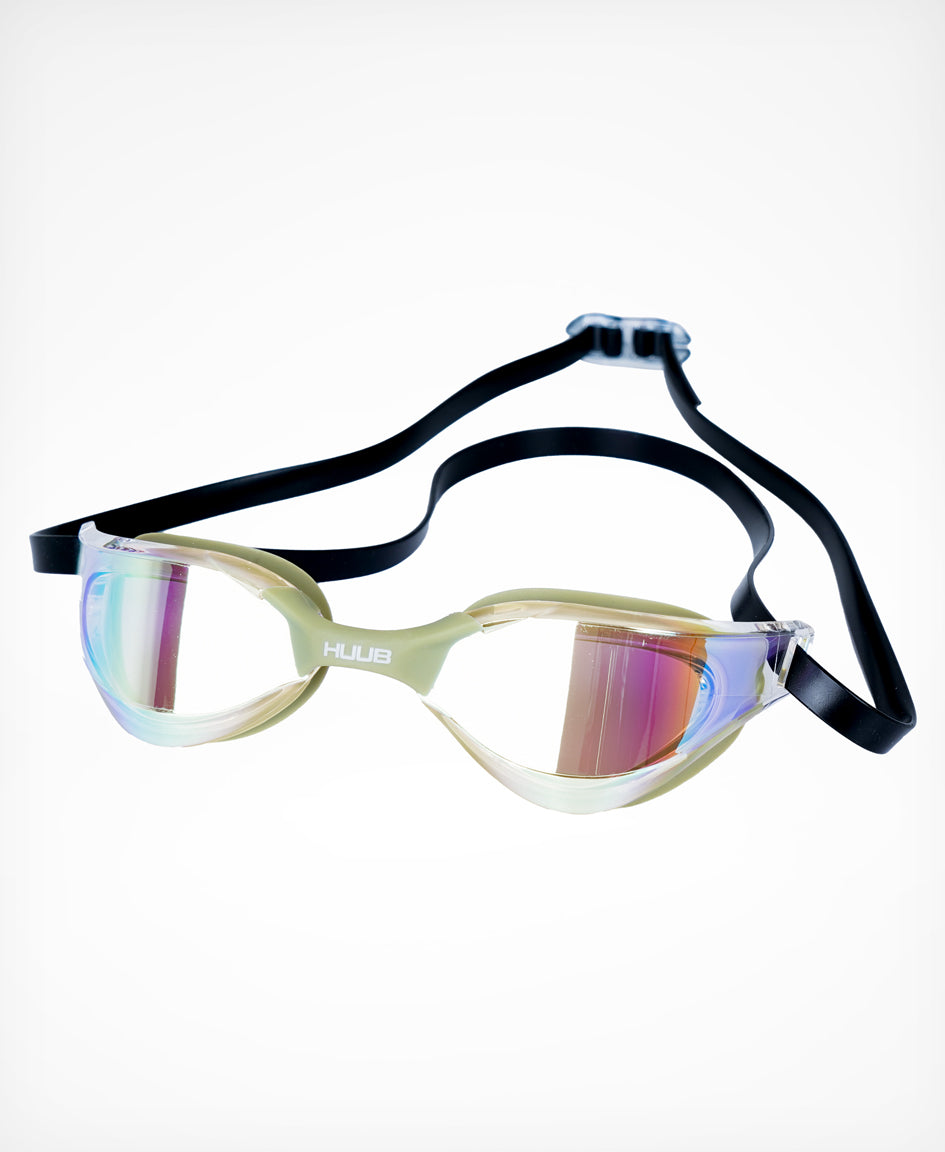 HUUB Lurz Swim Goggle – ultra-slim, light, mirrored lens, peripheral vision, Thomas Lurz signature