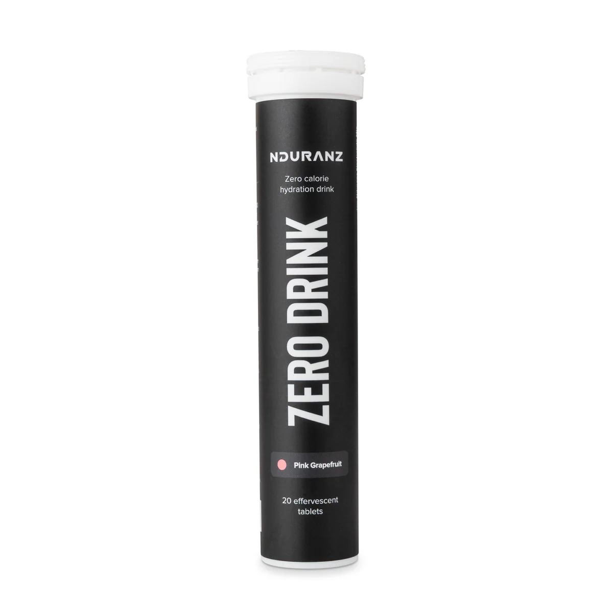 Nduranz Zero Drink electrolyte tablets in a citrus flavor tube, designed for hydration and replenishing electrolytes.