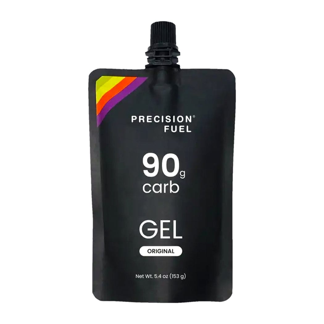 Single-serve PF 90 Gel by Precision Fuel & Hydration, a convenient energy gel for athletic performance and hydration.