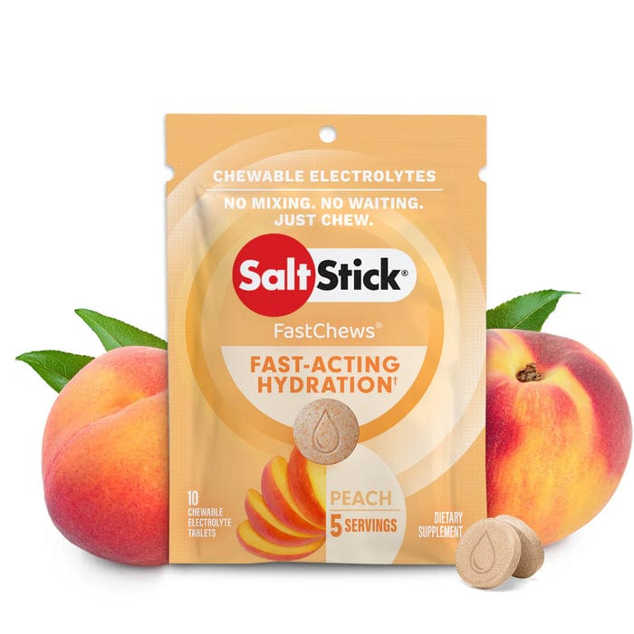 SaltStick Fastchews electrolyte replacement chews in assorted flavors, designed for quick hydration and muscle support.
