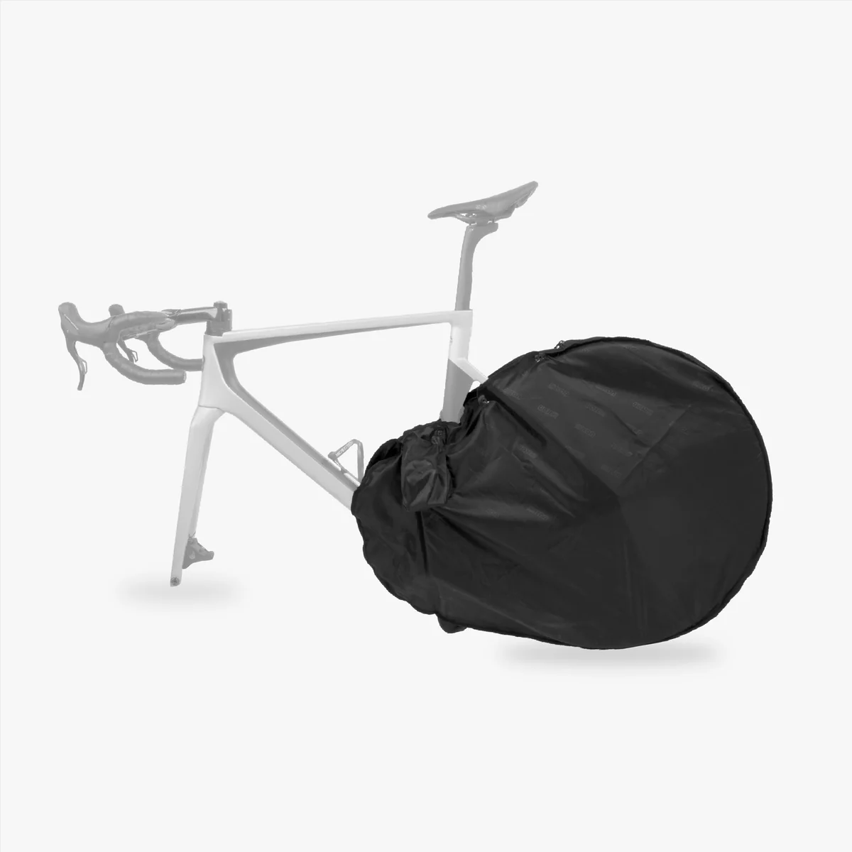 Scicon bike drivetrain protection cover with durable, black rubber material and secure fastening for bike maintenance.